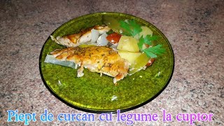 RetetaPiept de curcan la cuptor cu legume [upl. by Casar780]