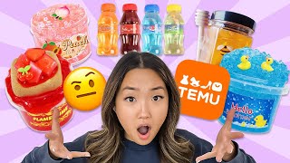 Reviewing TEMU SLIME So You Dont Have To 🤔 [upl. by Eilloh]