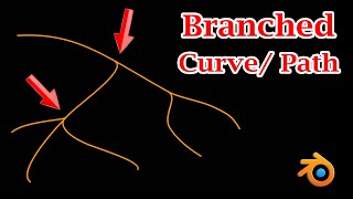 Create Brunched Curve  Bezier Curve or Path with Branches  Easy Technique  Blender Eevee amp Cycles [upl. by Amalee]