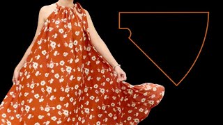 Very easy Maxi dress cutting and sewing  DIY maxi dress  Even a beginner can do it [upl. by Ainig920]