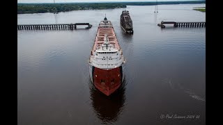 End of an Era The John G Munson is the Last ship to visit the Duluth C Reiss Dock [upl. by Omrellig]