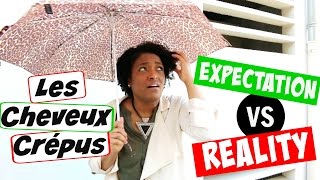 CHEVEUX CREPUS EXPECTATION VS REALITY collab avec TiaMendy Cheveux Afro [upl. by Reames]