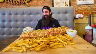 THE HARDEST CHALLENGE IVE DONE THIS YEARTHE WORLDS BIGGEST LOBSTER ROLL  BeardMeatsFood [upl. by Jamill]