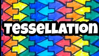 Tessellation  Easy pattern of Tile design Tessellation for beginners [upl. by Wei771]