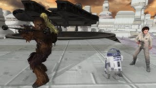 Star Wars Battlefront 2 Classic 2005   Bespin Escape  Hunt  Rebel Heroes MOD from 2010 [upl. by Airetnohs]