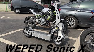 Electric Scooter WEPED Sonic X France Fast Ride amp Canada Michael Predelivery Test Drives [upl. by Klehm]