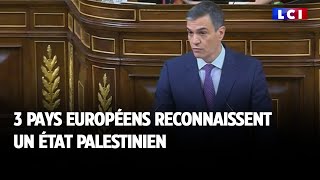 3 pays européens reconnaissent un État palestinien [upl. by Janel]