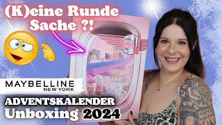 Keine Runde Sache 🤔 Maybelline 24 Tage ADVENTSKALENDER 2024 UNBOXING [upl. by Shaddock813]