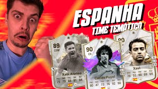 MONTEI A SELEÇÃO DA ESPANHA COM LENDAS NO ULTIMATE TEAM FC 24 [upl. by Ashbaugh]