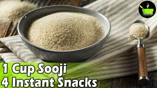 5 Minute Easy Snacks Recipe  Evening Snacks  Lockdown Recipes  Sooji Recipes  Instant Snacks [upl. by Myrlene207]