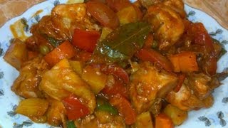 Chicken Afritada Pinoy Recipe or apritadang manok [upl. by Guinna534]