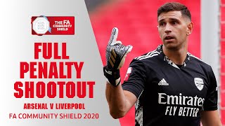 FULL PENALTY SHOOTOUT  Arsenal v Liverpool  FA Community Shield 2020 [upl. by Guadalupe]