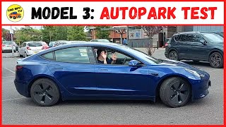 Tesla Model 3 Autopark Tested Self Parking UK [upl. by Teryn]