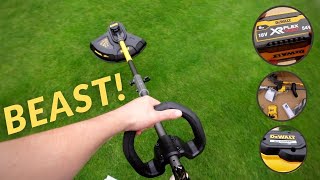 DeWALT 54V FlexVolt String Trimmer Unbox  What A Beast [upl. by Durning]