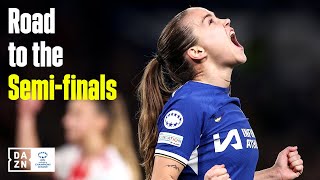 Road the the semifinals  Chelsea FC Women [upl. by Ellehcear102]