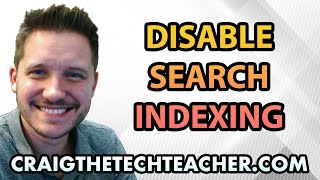 How To Disable Windows 7 Search Indexing Service 2022 [upl. by Hessney586]