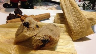 TAMALES DE CANELA Y PASAS RECETA DELICIOSA [upl. by Saticilef]