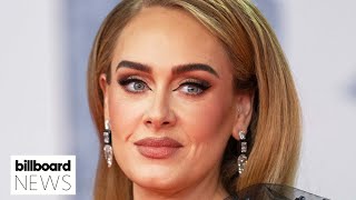 Adele Dominates At the 2022 Brit Awards amp She Might Be Engaged  Billboard News [upl. by Abshier]