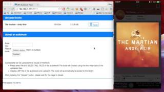 MP3 Audiobook Player  How to add a book via WiFi [upl. by Spielman]