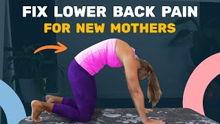 My Favourite Pilates For Postpartum Lower Back Pain Relief As a Physiotherapist [upl. by Aldo899]