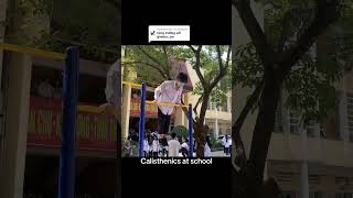 Calisthenics at school calisthenics motivation maltese [upl. by Hgielah]