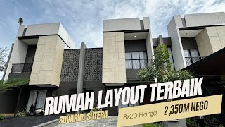 RUMAH LAYOUT TERBAIK SUVARNA SUTERA 8x20 HARGA 2350M nego jualrumah [upl. by Rubi]