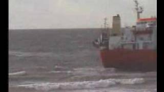 Stranding Flottbeck bij Zoutelande 28 okt 2000 [upl. by Saideman]