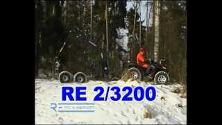 ATV Quad mit Rückewagen und Fällgreifer [upl. by Hescock]