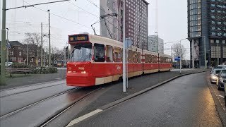 HTM tram 12 Station Den Haag Hollands Spoor  Duindorp  BN GTL8 3098  2023 [upl. by Ahseinod]