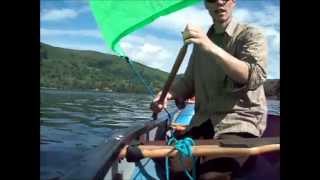 Open canoe sailing demo and thoughts [upl. by Ettenot]