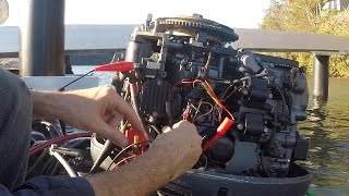 No spark How to test CDI ignition on an outboard motor [upl. by Kalle]