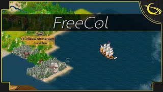 FreeCol  Colonization Strategy Game Free  Massive 2023 Update [upl. by Oinotnaocram]