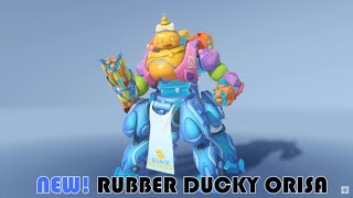 NEW RUBBER DUCKY ORISA SKIN  Overwatch 2 [upl. by Aicilehp]