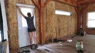 Exterior Door Installation on Couples DIY Dream House [upl. by Ymor754]