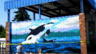 Orca Mural Timelapse by Vern Hestand III [upl. by Connolly439]