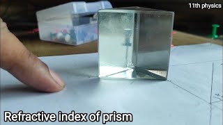 Refractive index of prism  11th physics practical 11thphysics a2zpractical991 [upl. by Debby243]