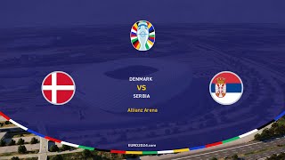 UEFA EURO 2024 Dinamarca vs Serbia Grupo C SIMULACIÓN PES2021 4K [upl. by Ahsaeym]