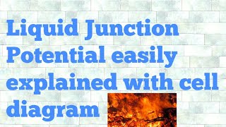 Liquid junction potential in hindi [upl. by Nallad]