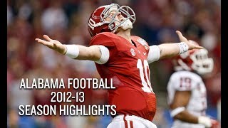 Alabama Football 201213 Season Highlights  BCS National Champs [upl. by Kcirded758]