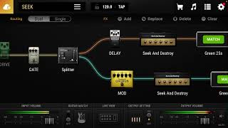 Metallica SEEK amp DESTROY guitar tone demo using Bias FX 2 mobile work in progress [upl. by Adair]