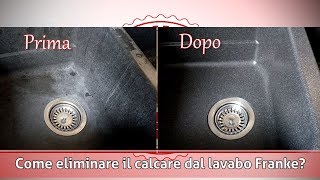 Come pulire il lavello Franke nero How to clean black Franke sink [upl. by Eneli]