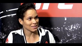 Amanda Nunes Was in a Panic Watching Girlfriend Nina Ansaroff Fight UFC Phoenix [upl. by Eden]