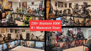 Over 250 Statues Massive Statue Collection Mancave 2022 Tour [upl. by Berny967]