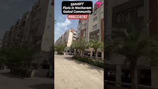 2amp3Bhk Flats for sale in Hyderabd at low budget  gated Community Flats shorts viralshorts [upl. by Morlee]