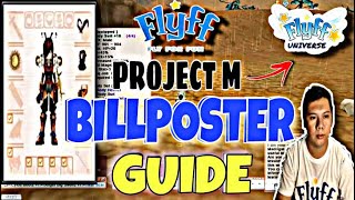 FLYFF PROJECT M FLYFF UNIVERSE  BILLPOSTER GUIDE [upl. by Kruter]