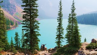 4K🇨🇦 Discover CANADA  MORAINE Lake in Banff National Park  Most Beautiful and Spectacular Lake [upl. by Eitsim]