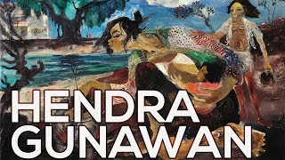 Hendra Gunawan A collection of 100 paintings HD [upl. by Nnylyak]