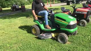 2112  John Deere la105 Mower [upl. by Cahan]