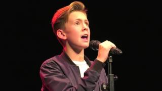 WRITINGS ON THE WALL  SAM SMITH performed by LUKE SCOTT at TeenStar Newcastle Regional Final [upl. by Laurette]