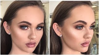 Bronzed Soft amp Glowy Makeup Tutorial ♡ Jasmine Hand [upl. by Aser829]